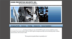 Desktop Screenshot of crimepreventionsecurity.com